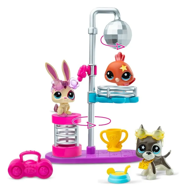 Littlest Pet Shop, Disco, zestaw 3 figurek