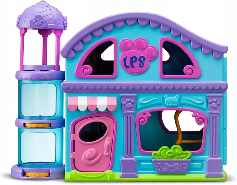 Littlest Pet Shop, domek z figurkami i akcesoriami