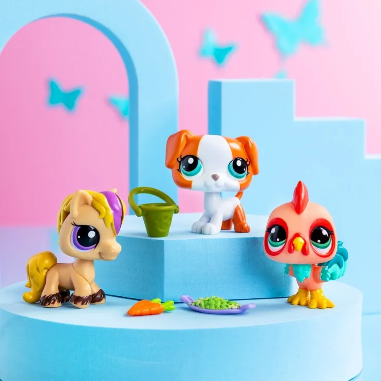Littlest Pet Shop, Pet Trio, zestaw 3 figurek