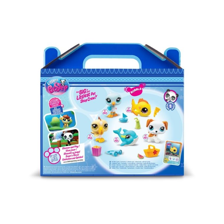 Littlest Pet Shop, plaża, zestaw 5 figurek