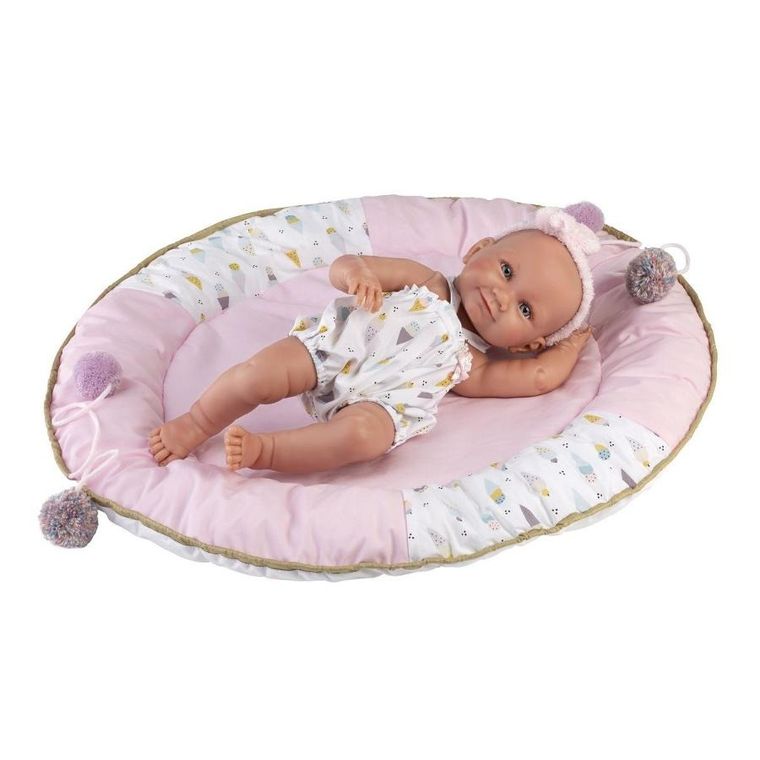 Llorens, Nica, lalka bobas winylowa w kokoniku, 40 cm