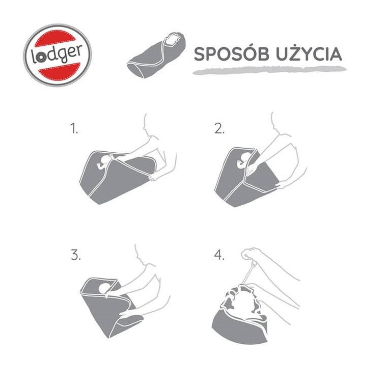 Lodger, Folklore Taslon Drizzle, wielofunkcyjny otulacz z polarem, wodoodporny, szary