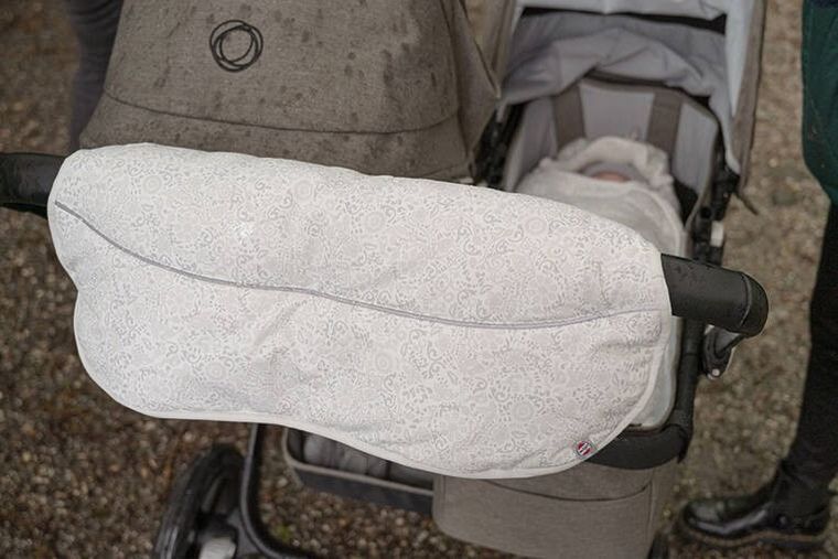 Lodger, Taslon, Drizzle, mufka do wózka, wodoodporna, szary