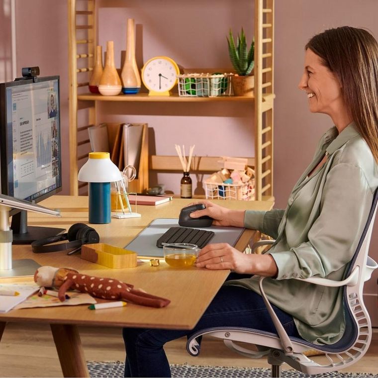 Logitech, Lift, mysz, graphite