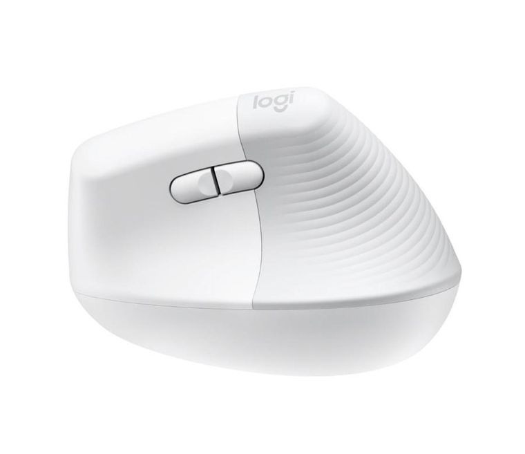 Logitech, Lift Vertical, mysz, white