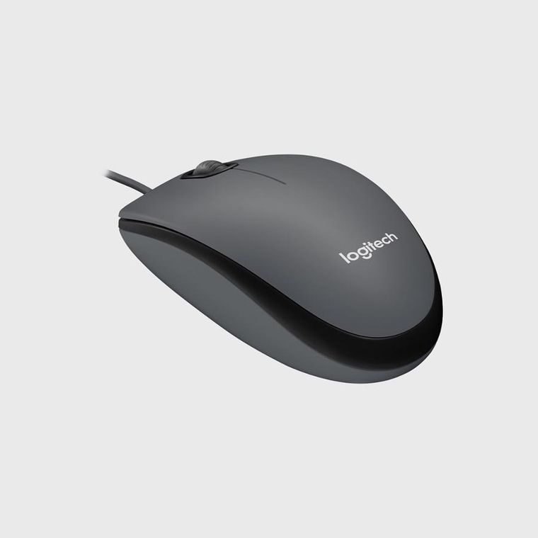 Logitech, M100, mysz, black