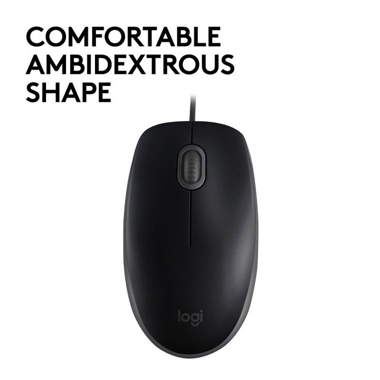 Logitech, mysz optyczna, 1000 DPI, 910-005508, czarny