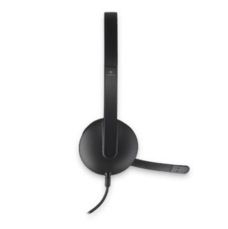 Logitech, słuchawki nauszne z mikrofonem H340 981-000475, czarne