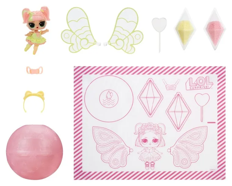 L.O.L. Surprise, Just Add Water, mini laleczka w kuli, 3 szt.