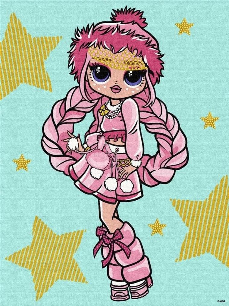 L.O.L. Surprise! malowanie po numerach, 30-40 cm