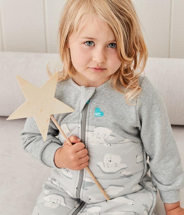 Love to Dream, ETAP 3, śpiworek, 18-36 m, 3.5 TOG, niedźwiadek, szary