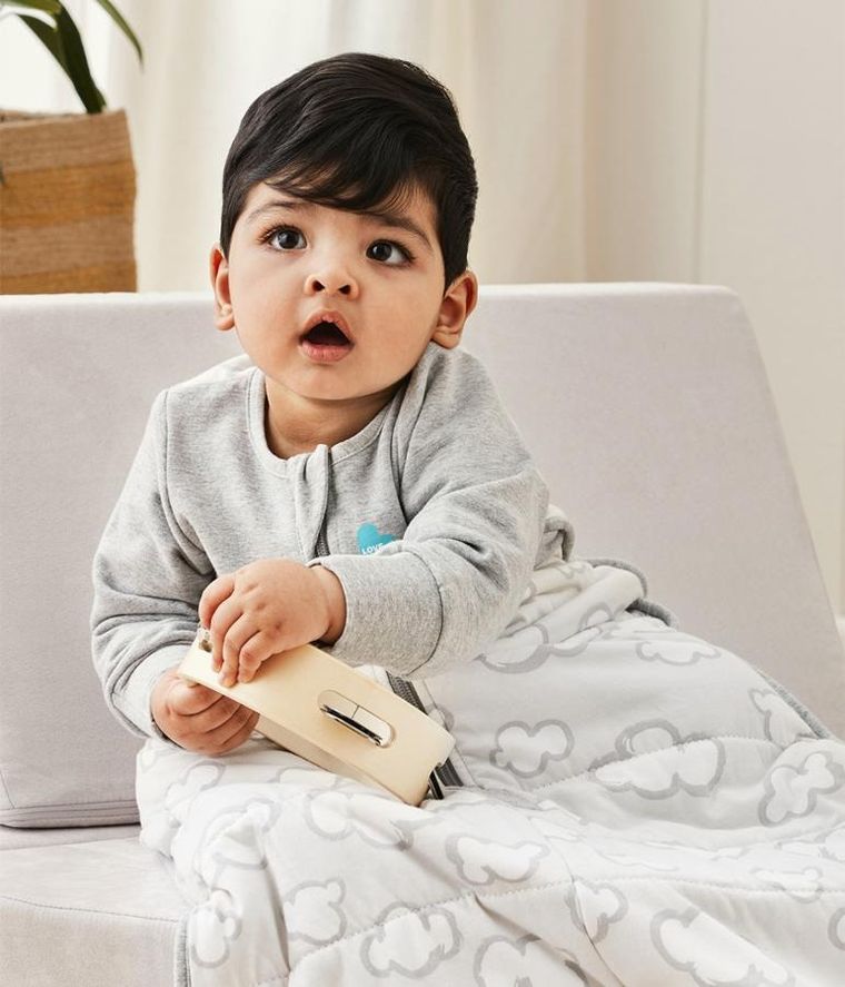 Love to Dream, Organic&Merino, Etap 3, śpiworek, 2.5 TOG, 6-18 miesięcy, chmurki