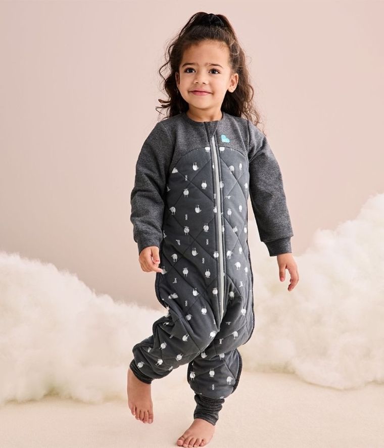 Love To Dream, Organic&Merino, Etap 3, śpiworek z rękawkami i nogawkami, czarny, TOG 2.5, 6-12 m