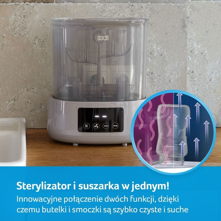 Lovi, elektryczny sterylizator parowy z suszarką