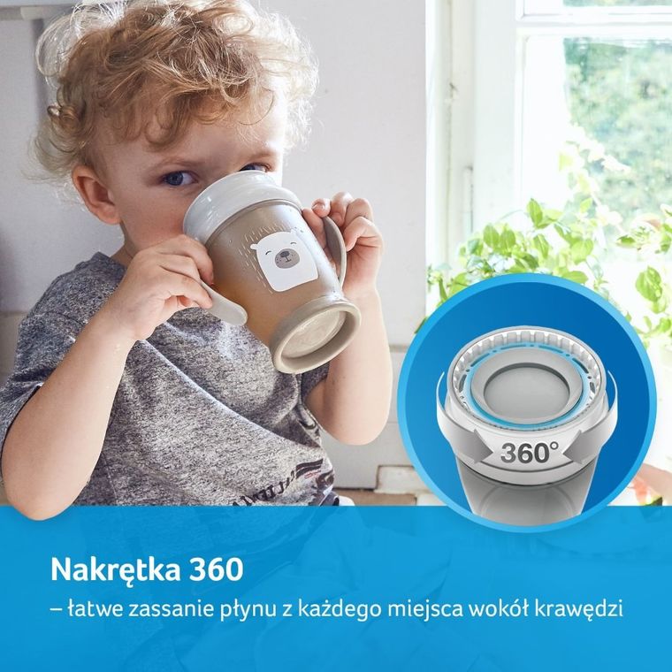 Lovi, Indian Summer boy Junior, kubek 360° z uchwytami, 250 ml