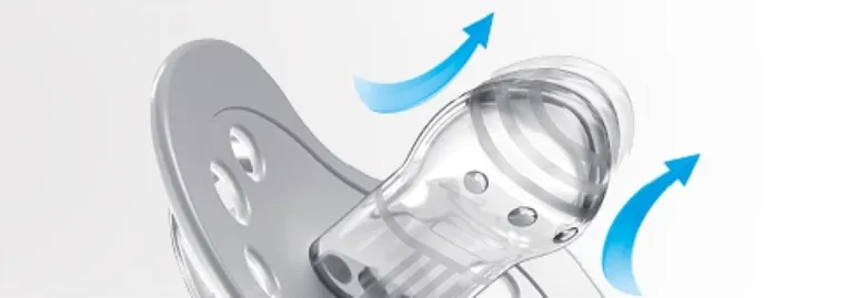 Lovi, Night&Day, smoczek silikonowy, dynamiczny, 6-18m, różowy, 2 szt.