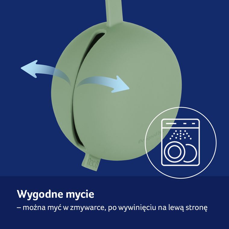 Lovi, silikonowe etui na smoczek, Pistachio