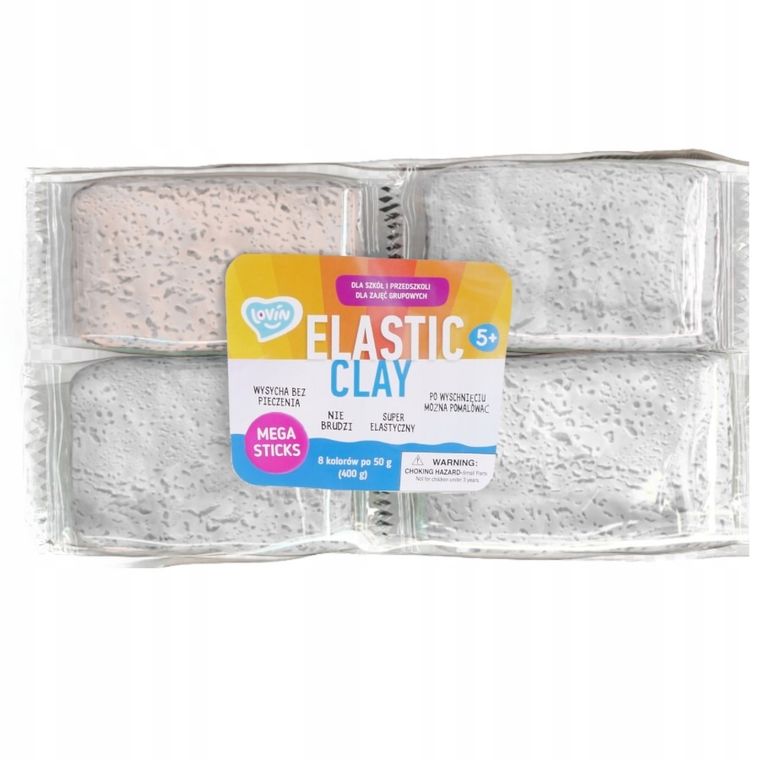 Lovin, lekka ciastolina, biała, 8-50g