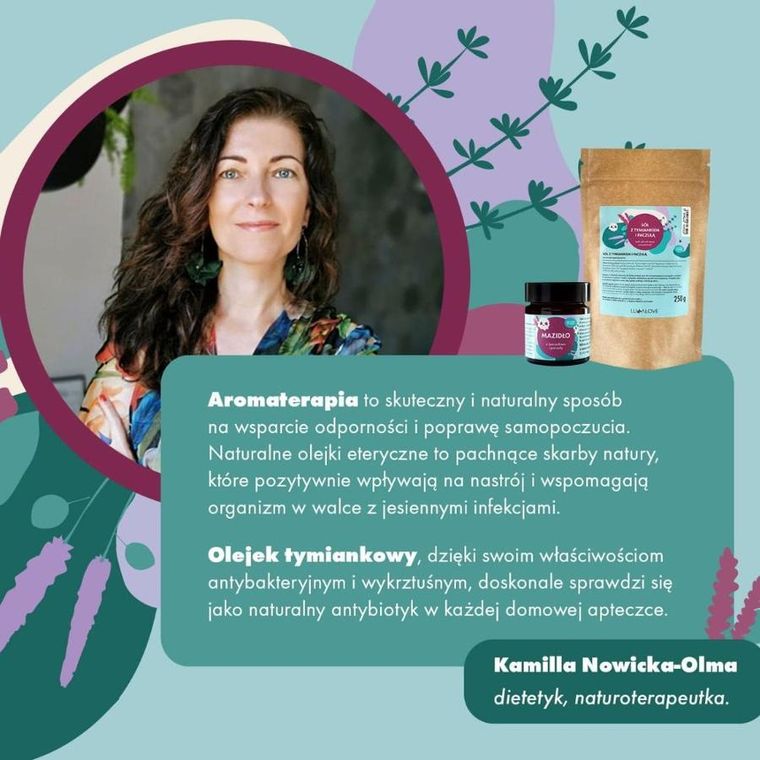 LullaLove, ziołowe mazidło wspierające z tymiankiem, paczulą i eukaliptusem, 30 ml