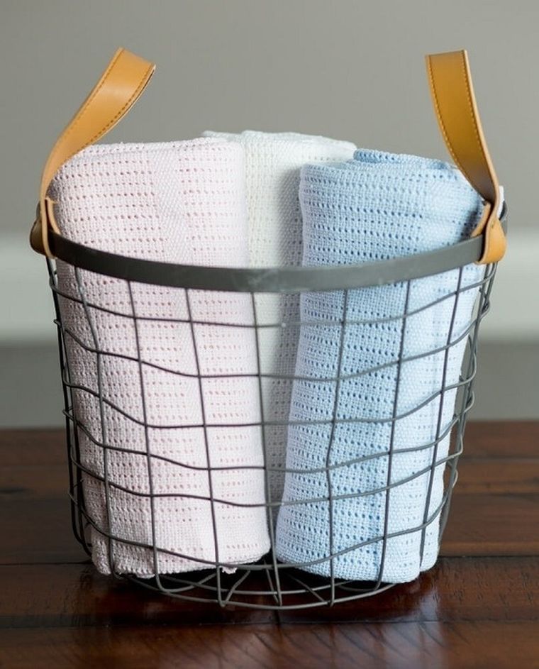 Lulujo, Kocyk bawełniany, tkany, różowy