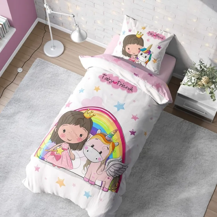 LuLuLand, Wróżka i Jednorożec, 2-częściowy komplet pościeli, 140-200 cm