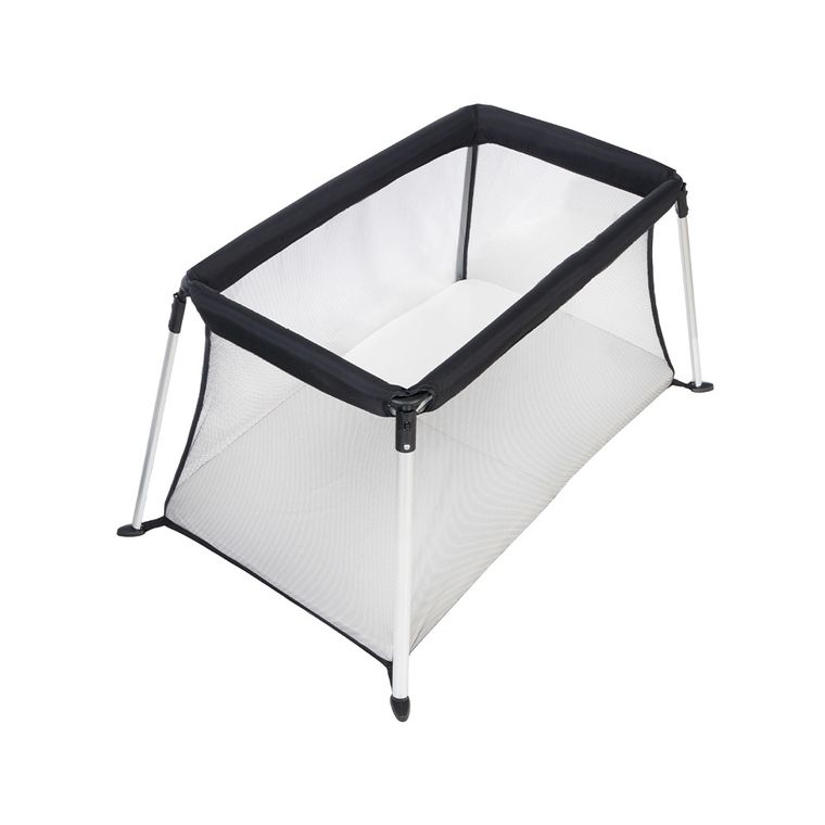 Luna Bambini, lekkie łóżeczko turystyczne, bez montażu, czarne