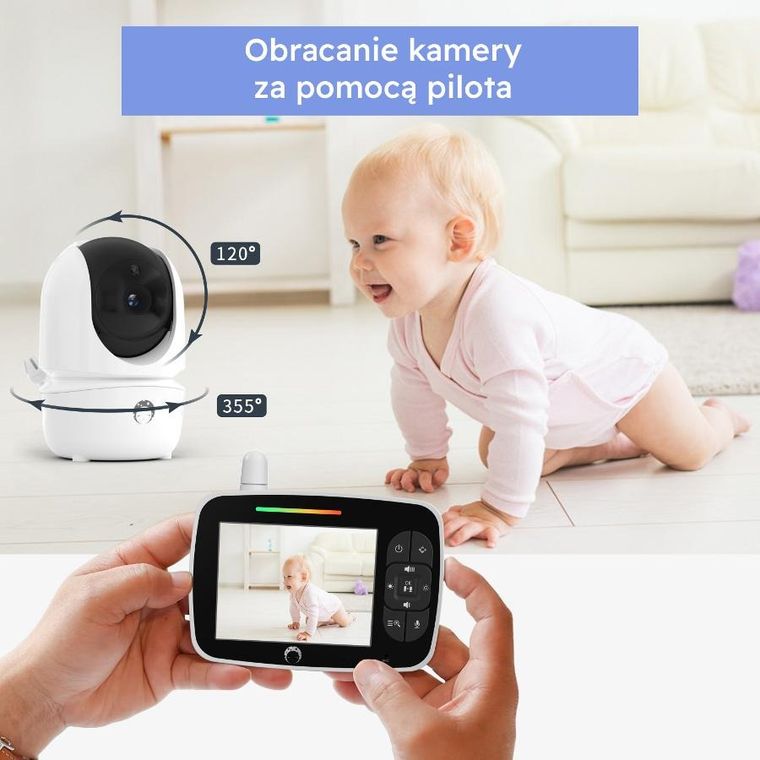 Luna Bambini, niania elektroniczna, Baby Monitor Prestige, kolorowy ekran, 5 cali