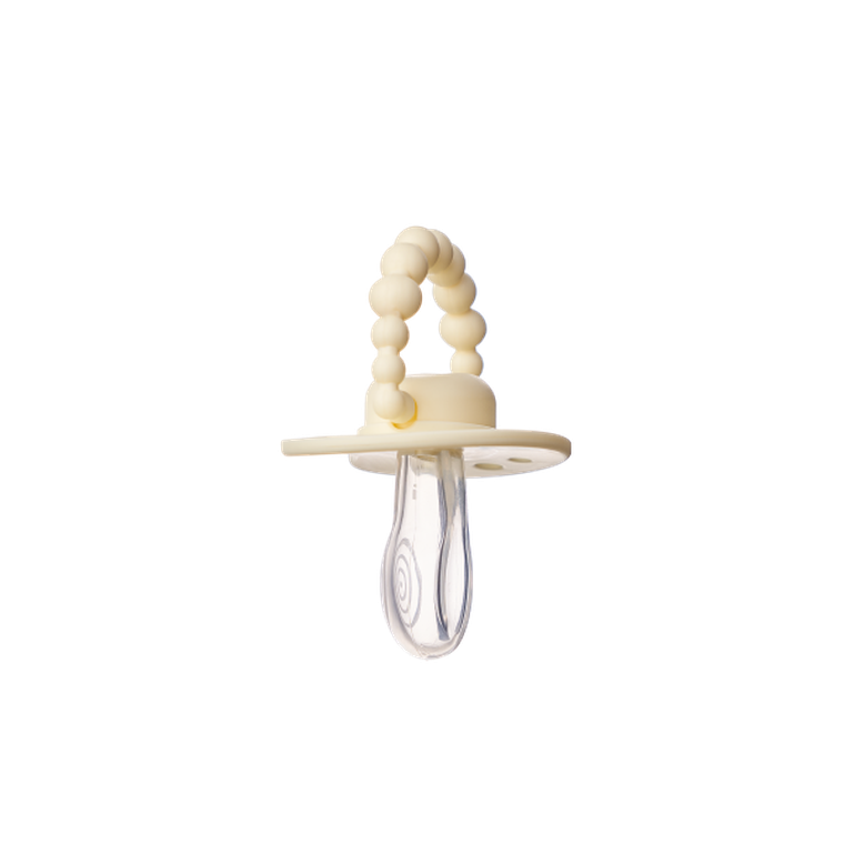 LUU Kids, smoczek pozycjonujący, Creamy Lemon, 3-6m