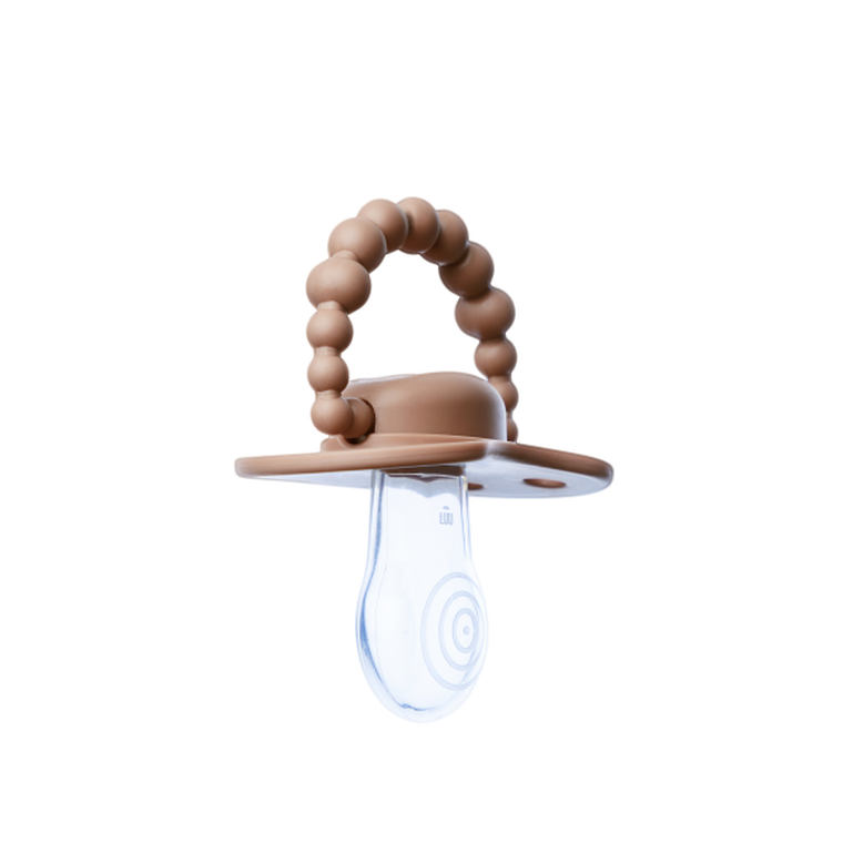 LUU Kids, smoczek pozycjonujący, Milk Hazelnut, 6m+