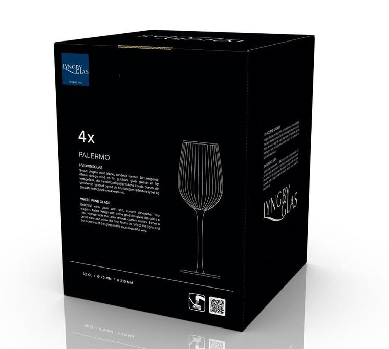 Lyngby Glas, kieliszki do białego wina, Palermo, 300 ml, 4 szt.