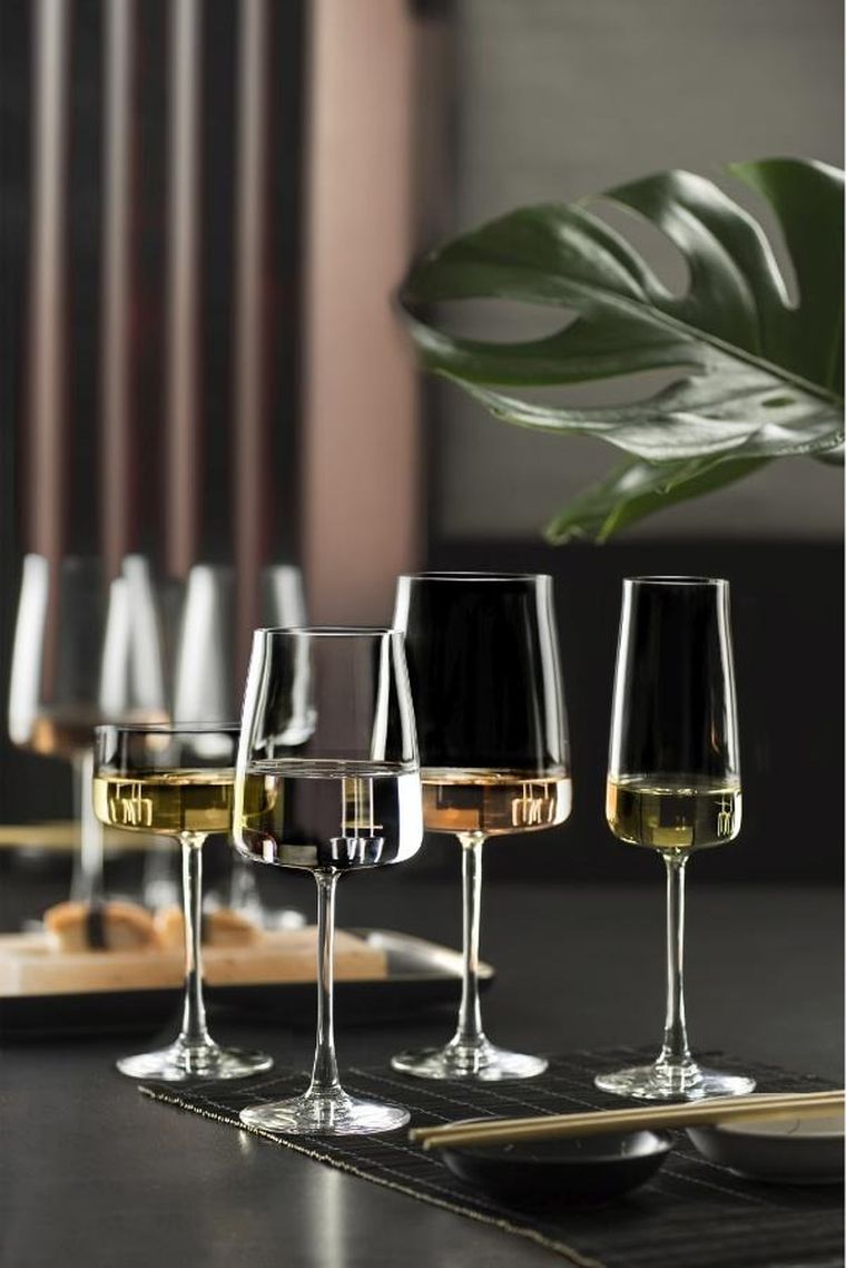 Lyngby Glas, kieliszki do szampana ze szkła kryształowego Zero, 260 ml, 4 szt.