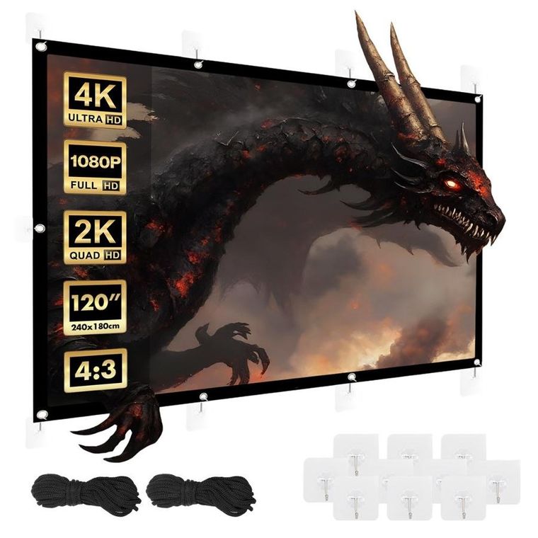 Maclean, ekran projekcyjny, 120", 4:3, 180-240 cm, MC-169