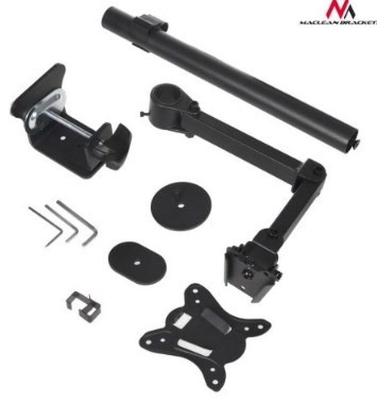 Maclean, uchwyt biurkowy do monitora, MC-690, biurkowy, Obrotowy, uchylny, 13" - 27", max. 8 kg