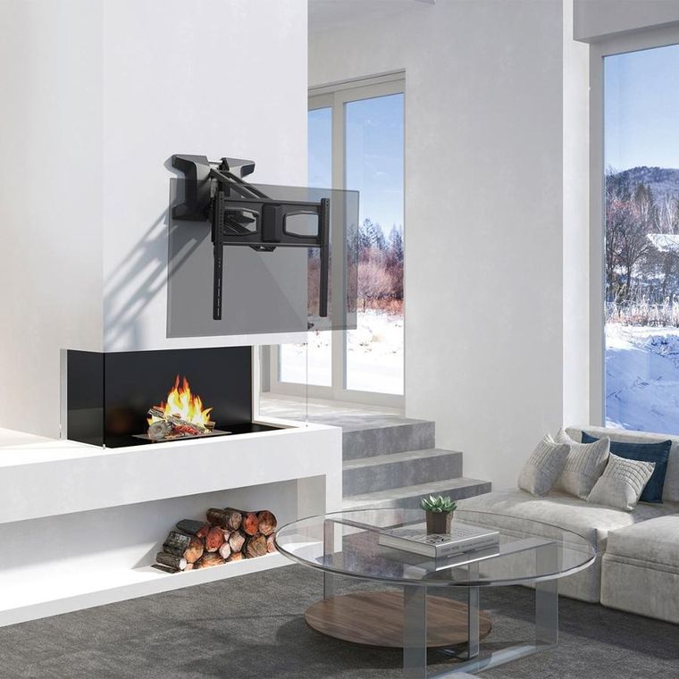 Maclean, uchwyt do telewizora, elektryczny nad kominek, 37"-70", 35 kg, z pilotem, MC-891