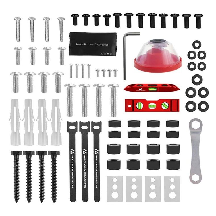 Maclean, uchwyt do TV, max VESA 600-400, 32-85", 60 kg, regulacja kąta w pionie i poziomie, PROFIL 65-390 mm, czarny, MC-789