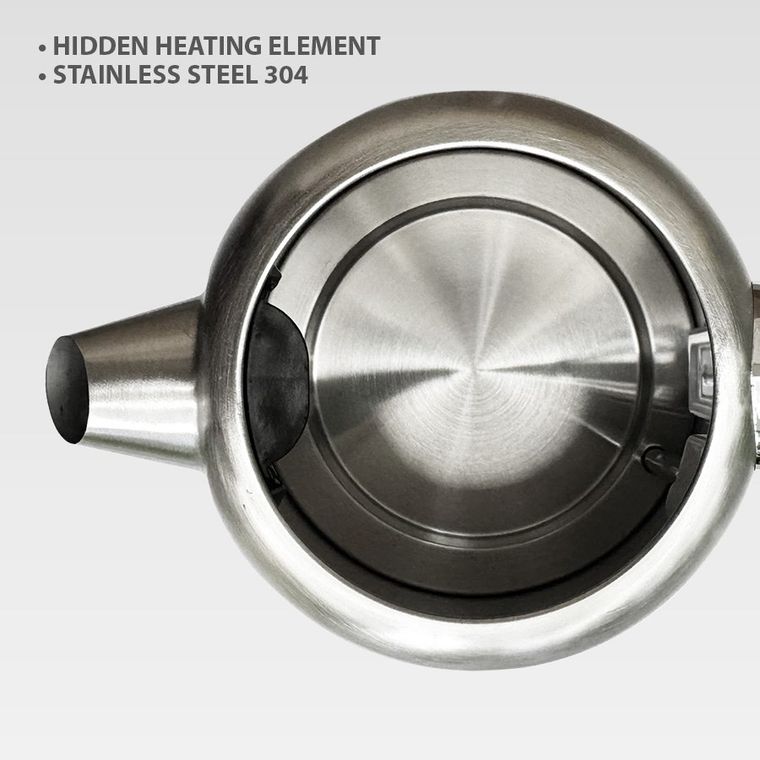 Maestro, czajnik elektryczny, metalowy, 1,7l, 2200W, MR-050