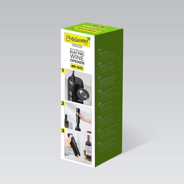 Maestro, korkociąg do wina elektryczny, MR-1622