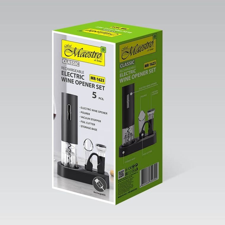 Maestro, korkociąg do wina elektryczny, MR-1623