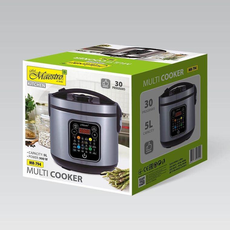 Maestro, multicooker, 30 programów, 5l, 900W, MR-794
