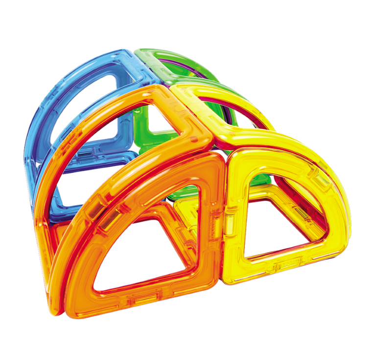 Magformers, Basic, Curve, klocki magnetyczne, 20 elementów