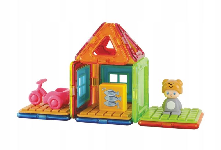 Magformers, Cube House, Pingwin, klocki magnetyczne, 20 elementów