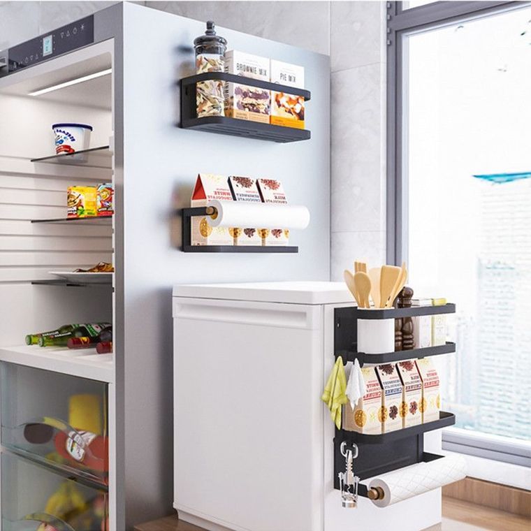 Magnetyczny organizer na akcesoria kuchenne, dwupoziomowy