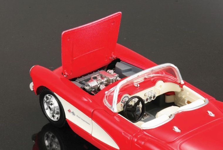 Maisto, Assembly Line, 1957 Chevrolet Corvette, samochód do składania w skali 1:24