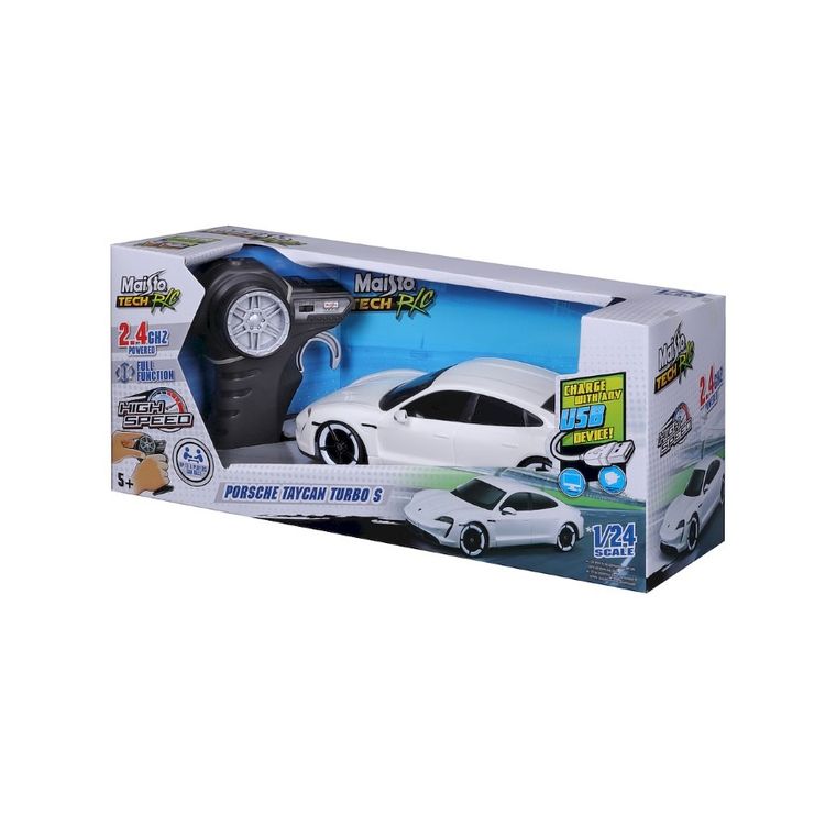 Maisto Tech, Porsche Taycan S, USB, premium, pojazd zdalnie sterowany, 1:24