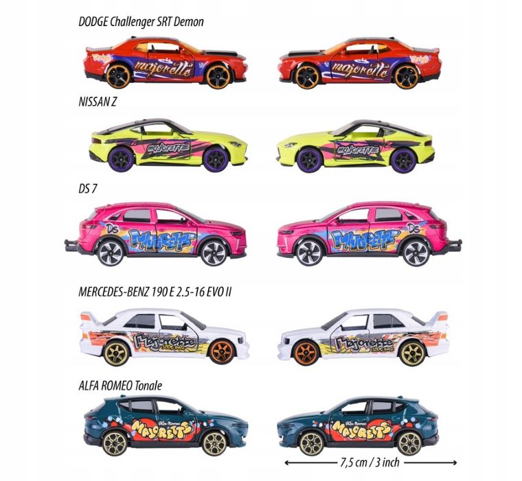 Majorette, Limited Edition, modele pojazdów, resoraki, 1:64, 5 szt.