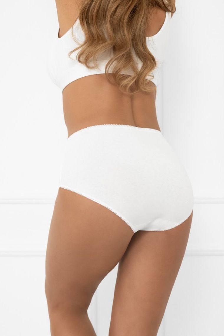 Majtki figi damskie, białe, Libra, Italian Fashion