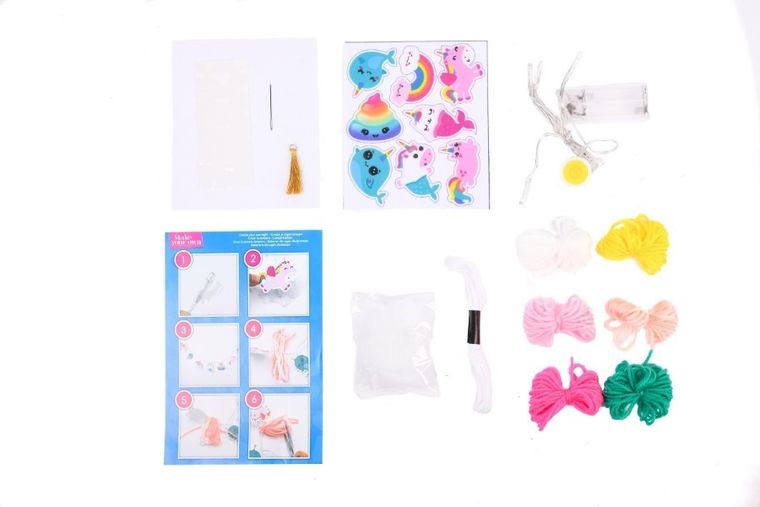 Make Your Own, lampka, girlanda LED, zestaw kreatywny