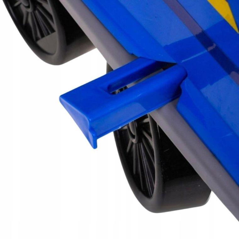 Maksik, jeździk interaktywny, policja, rozkładany tor samochodowy, niebieski