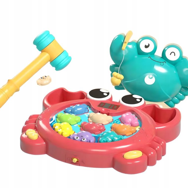 Maksik, krab 2w1, gra zręcznościowa, czerwona