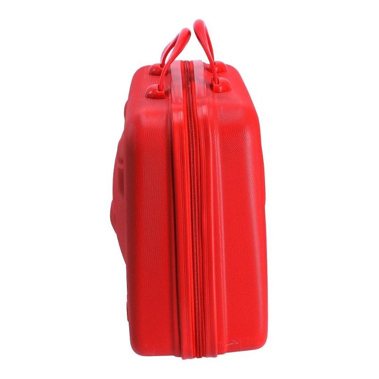 Mała walizka, kosmetyczka podróżna, czerwona